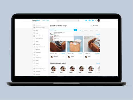 Foxyblu web design & ux iterations