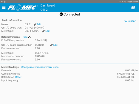 Water meter monitoring with tablet and mobile apps