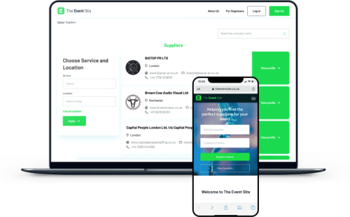 The Event Site: Design, development and launch of the UK’s biggest marketplace for event hire