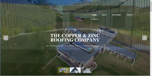 Roofing company website design & ecommerce development
