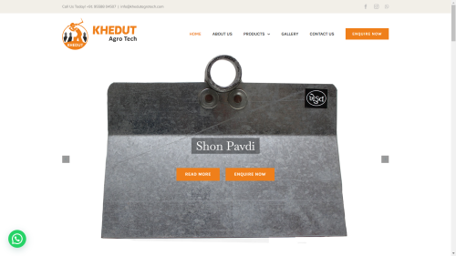 Khedut Agrotech - Website Development