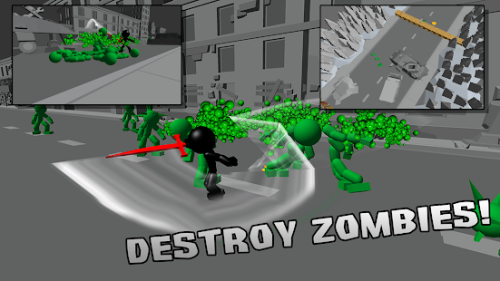 Stickman Killing Zombie 3D