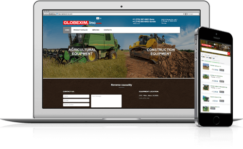 Web development for Globexim Inc
