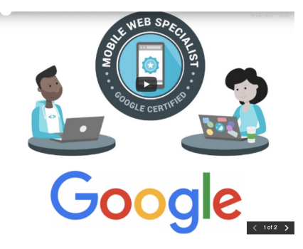Mobile Web Specialist Certification Marketing
