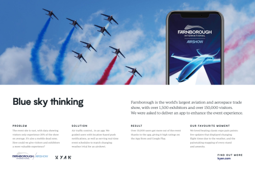 Farnborough International Air Show - Blue sky thinking