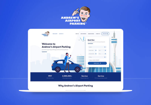 Redesigned UI/UX for Andrew's airport parking