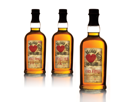 Branded Hearts Distillery Identity and Packaging