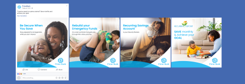 Social Graphics Design for Prime Bank (Kenya)