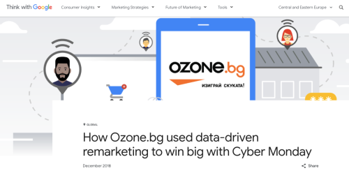 PPC case study featured in Think with Google
