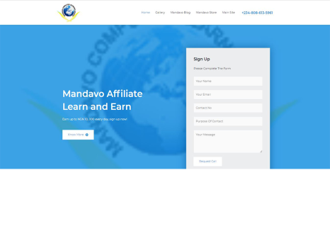 Mandavo Affiliate Website