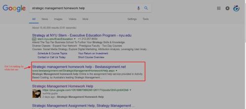 Get google.com 1st Position