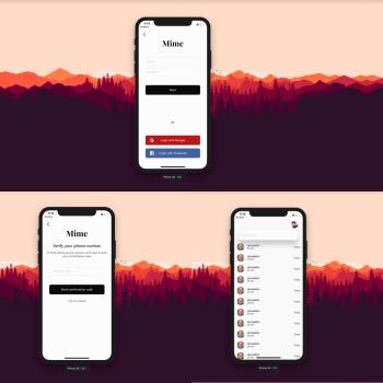 User Interface Wireframe - Mime