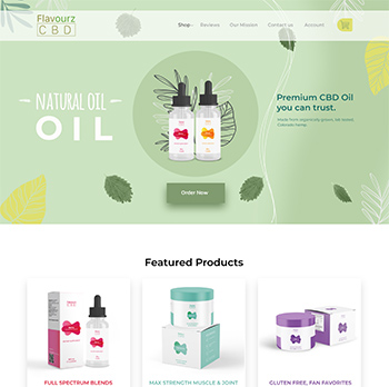 UX UI Design for CBD Oil company
