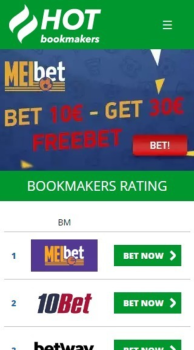 "Hot Bookmakers" Rating Website