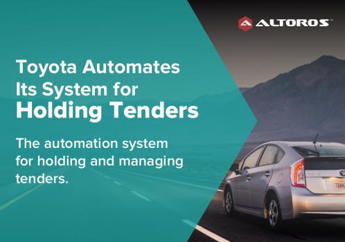 Toyota Automates Its System for Holding Tenders
