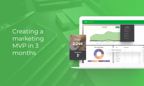 High performance marketing web app displays vital data in real time