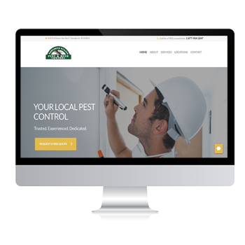 Website Design & Development for a Pest & Weed Control Company