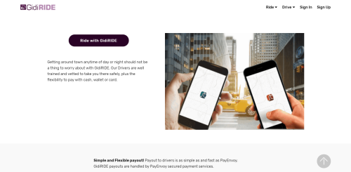 Driving with GidiRIDE is simple and rewarding, when you need to bridge that financial gap..