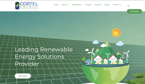 Cortel Energy Web Design