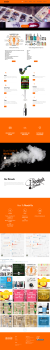 Buzzin Smoke & Vape Shop Home Page Design