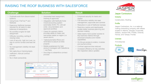 Jasper Contractors Goes Mobile with Salesforce