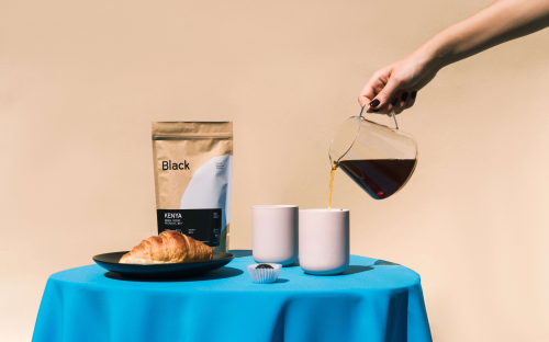 Black — fresh roastery coffee packaging and branding