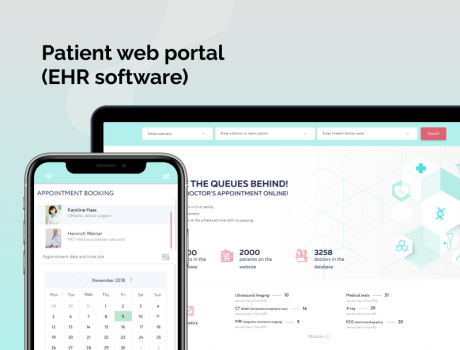 Patient web portal (EHR Software)