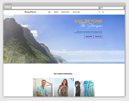 Tommy Bahama Australia - Shopify ecommerce platform