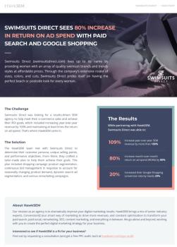Swimsuits Direct Sees 80% Increase in ROAS with Paid Search and Google Shopping