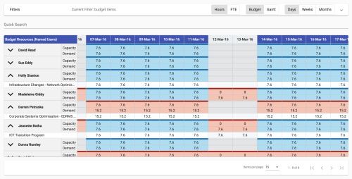 Resource management functionality for a custom PPM tool