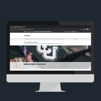 Website Development, Strategy & Consulting for University of Colorado Denver Online