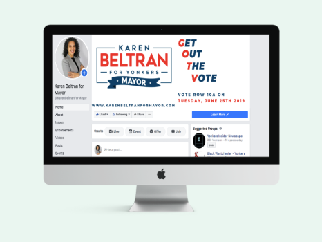 Social Media Marketing - Karen Beltran for Mayor