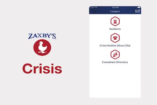 Zaxby`s - Crisis management IOS app