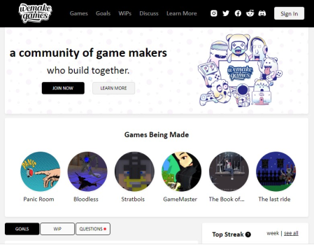 Wemake.games [A community portal for game developers]