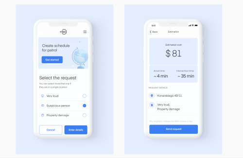 Mobile APP - Guards Service On Demand