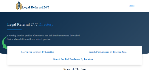 Legal Referral 24/7 Website Design