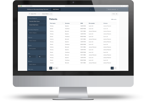 Custom web database to securely manage and analyse patient data