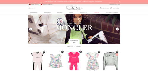 Onlineshop für NICKIS.com