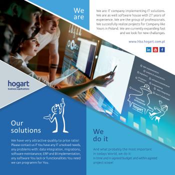 Hogart overview (ERP, BI, own solutions for SAP, Oracle, IFS, Infor etc.)