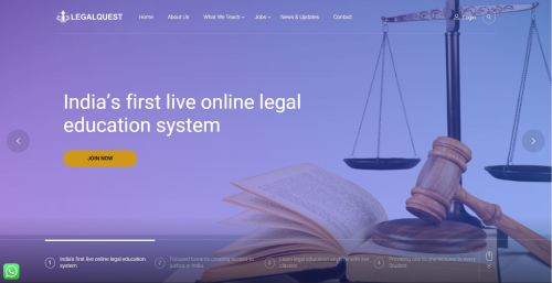 Education Website with Online Learning Platform