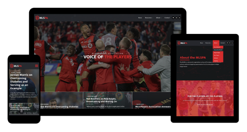 MLS Players Association - Branding and Website Design