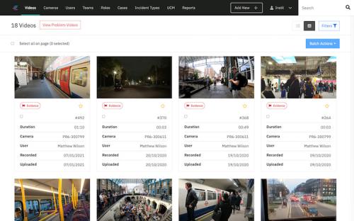 A Digital Evidence Management System built for one of the world's leading body worn camera companies