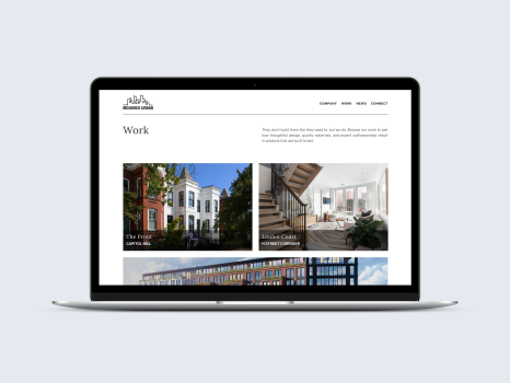 Full-service Design & Development for DC's Leading Boutique Real Estate Development Firm