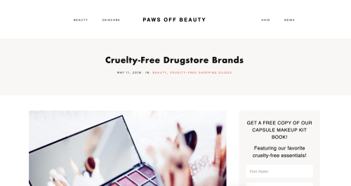 Quick fixes to a beauty blog