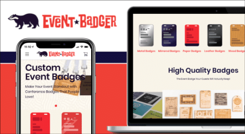 Website Design for Event Badger