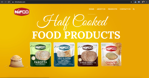 Nifco Foods Website Design
