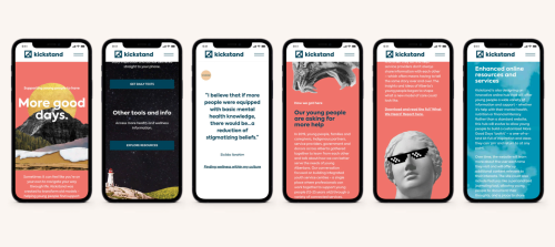 Kickstand - Name, Visual Identity & Website