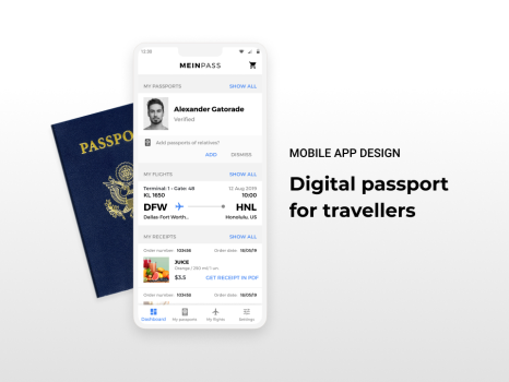 MEINPASS - Mobile App Design