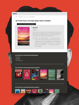 Manage and display political writing entries for the Orwell Prize