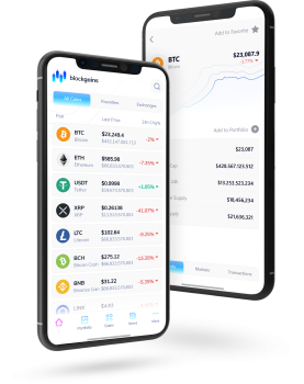BlockGains.io - Cryptocurrency Portfolio Tracker